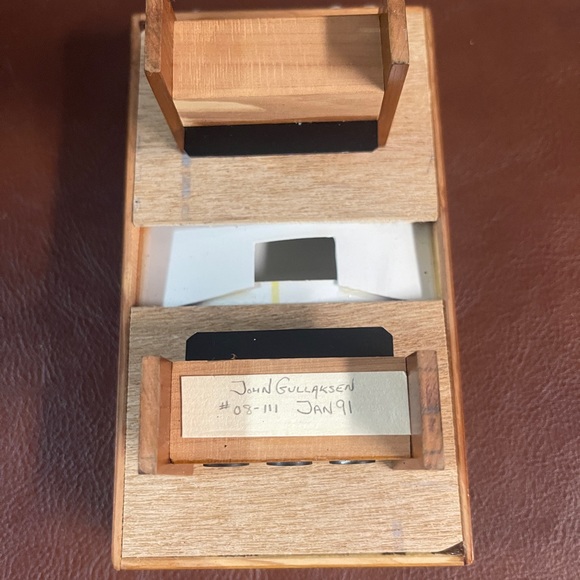 Very Rare Miniature Wood Billiards Table with Accessories by John Gullaksen. - Picture 6 of 15